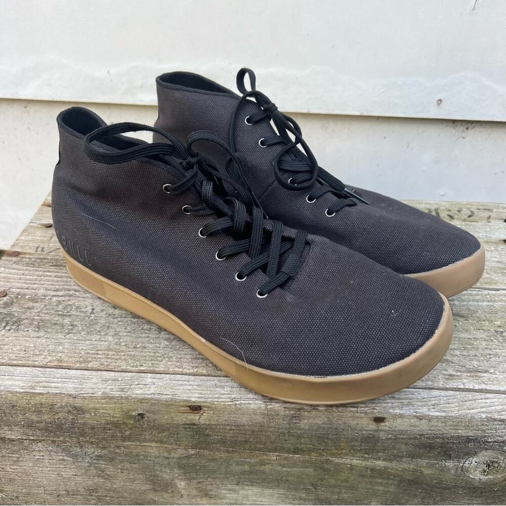 NoBull Gum Mid Canvas Trainer Black Sneakers Shoes Mens 13